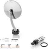 Mirror End Mount Left Rizoma Spirit Rs Silver Size D1 24,5 - D2 21>23