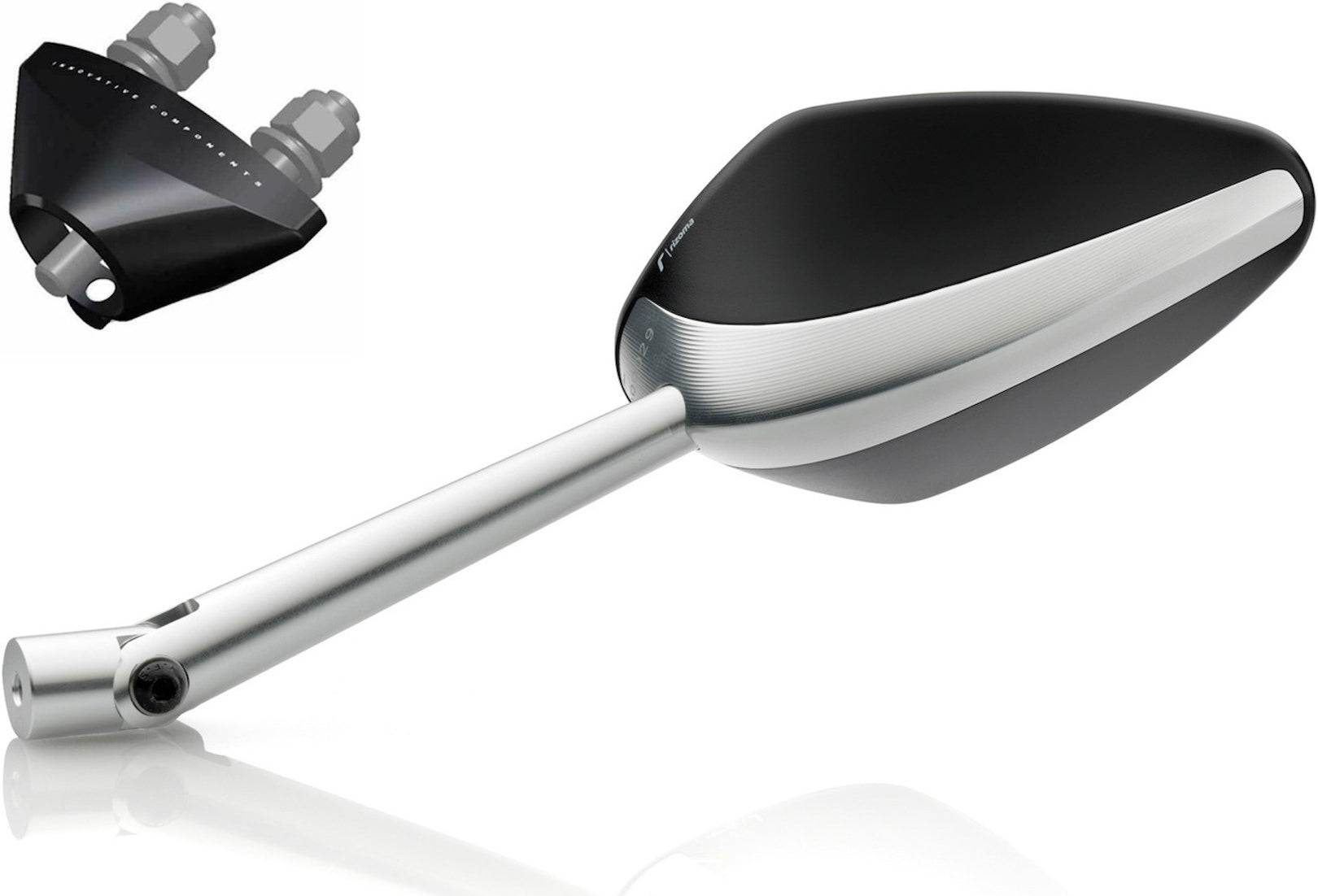 Mirror Side Mount Right Universal M8>M10 Veloce - Rizoma Compatible With Moto Guzzi