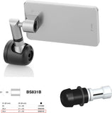 Mirror End Mount Left Universal Ø24,5(21>23) Quantum End - Rizoma Compatible With Bmw