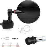 Mirror End Mount Left Universal Ø24,5(21>23) Spy-R Ø80 - Rizoma Compatible With Moto Guzzi