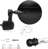 Mirror End Mount Left Universal Ø24,5(21>23) Spy-R Ø80 - Rizoma Compatible With Bmw