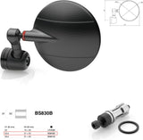 Mirror End Mount Left Universal Ø24,5(21>23) Spy-R Ø94.5 - Rizoma Compatible With Ktm