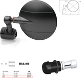Mirror End Mount Left Universal Ø24,5(21>23) Spy-R Ø94.5 - Rizoma Compatible With Ducati