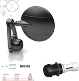 Mirror End Mount Left Universal Ø24,5(21>23) Spy-Arm Ø94.5 - Rizoma Compatible With Yamaha