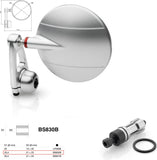Mirror End Mount Left Universal Ø24,5(21>23) Spy-Arm Ø80 - Rizoma Compatible With Bmw