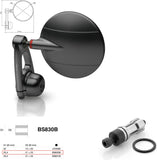 Mirror End Mount Right Universal Ø24,5(21>23) Spy-Arm Ø80 - Rizoma Compatible With Bmw