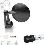 Mirror End Mount Right Universal Ø24,5(21>23) Spy-Arm Ø80 - Rizoma Compatible With Yamaha
