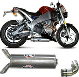 Exhaust Tip Without Sound Certification Stainless Steel - Termignoni Compatible With Buell Xb 12 Xt - S