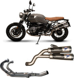 Complete Non-Catalytic Exhaust System With Sound Certification Conical Stainless Steel Aluminium Cap - Termignoni Compatible With Bmw Ninety (2016-2020)