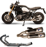 Complete Non-Catalytic Exhaust System With Sound Certification Conical Stainless Steel Aluminium Cap - Termignoni Compatible With Bmw Ninety (2016-2020)