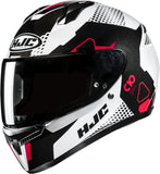Full-Face Motorcycle Helmet Hjc C10 Advanced Polycarbonate Composite Mc1 Aspa Size 09 L