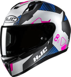 Full-Face Motorcycle Helmet Hjc C10 Advanced Polycarbonate Composite Mc28Sf Aspa Size 07 S