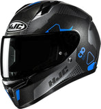 Full-Face Motorcycle Helmet Hjc C10 Advanced Polycarbonate Composite Mc2 Aspa Size 09 L