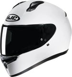 Full-Face Motorcycle Helmet Hjc C10 Advanced Polycarbonate Composite White Size 08 M