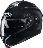 Flip-Up Motorcycle Helmet Hjc C91N Advanced Polycarbonate Composite Metal Black Size 08 M
