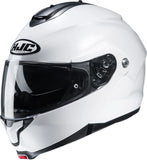 Flip-Up Motorcycle Helmet Hjc C91N Advanced Polycarbonate Composite Pearl White Size 11 Xxl