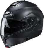 Flip-Up Motorcycle Helmet Hjc C91N Advanced Polycarbonate Composite Semi Flat Black Size 09 L