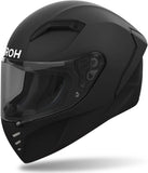 Full-Face Motorcycle Helmet Airoh Connor - Cn11 Thermoplastic Hrt Matte Black Color Size L