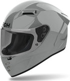 Full-Face Motorcycle Helmet Airoh Connor - Cn98 Thermoplastic Hrt Concrete Grey Gloss Color Size Xs