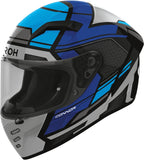 Full-Face Motorcycle Helmet Airoh Connor - Cne18 Thermoplastic Hrt Gloss Blue Ego Size M
