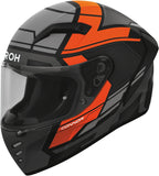 Full-Face Motorcycle Helmet Airoh Connor - Cne32 Thermoplastic Hrt Matte Orange Ego Size Xs