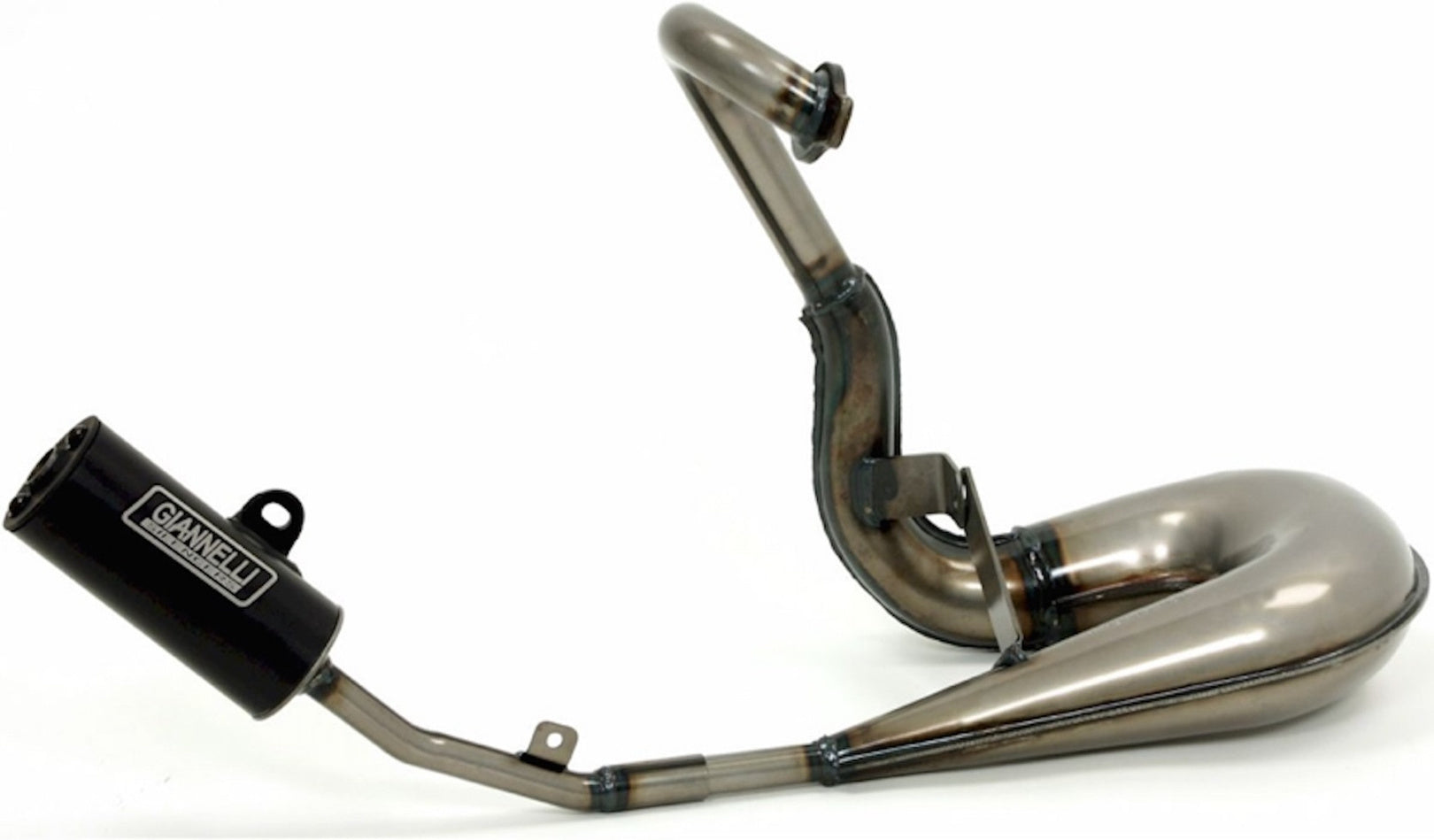 Complete Non-Catalytic Exhaust System With Sound Certification - Giannelli Compatible With Piaggio Vespa 50 Pk