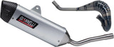 Complete Non-Catalytic Exhaust System With Sound Certification Sonic Aluminium - Giannelli Compatible With Vent Moto Derapage 50 (2021)