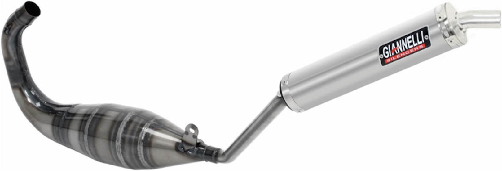 Complete Non-Catalytic Exhaust System With Sound Certification Street 2T Aluminium - Giannelli Compatible With Cagiva Mito 125 (1994-2006)