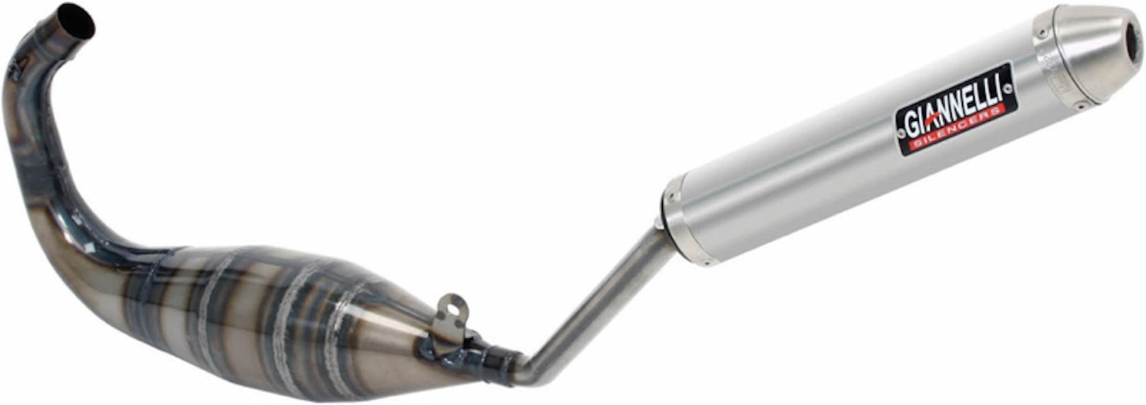 Complete Non-Catalytic Exhaust System With Sound Certification Street 2T Aluminium - Giannelli Compatible With Derbi Gpr 50 (2010-2015)