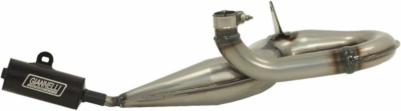 Complete Exhaust System Without Catalytic Converter And Without Sound Certification - Giannelli Compatible With Lml Star 125 2T