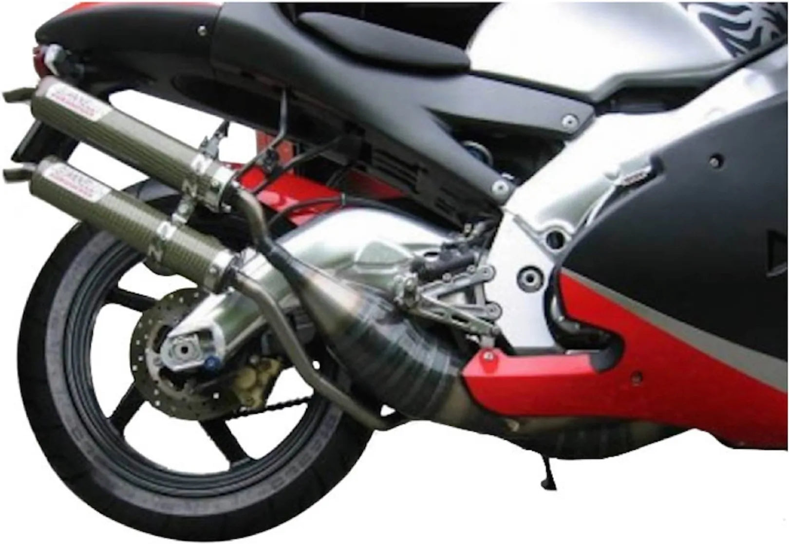 Complete Exhaust System Without Catalytic Converter And Without Sound Certification Street 2T Made In Kevlar - Giannelli Compatible With Aprilia Rs 250 (1995-2002)