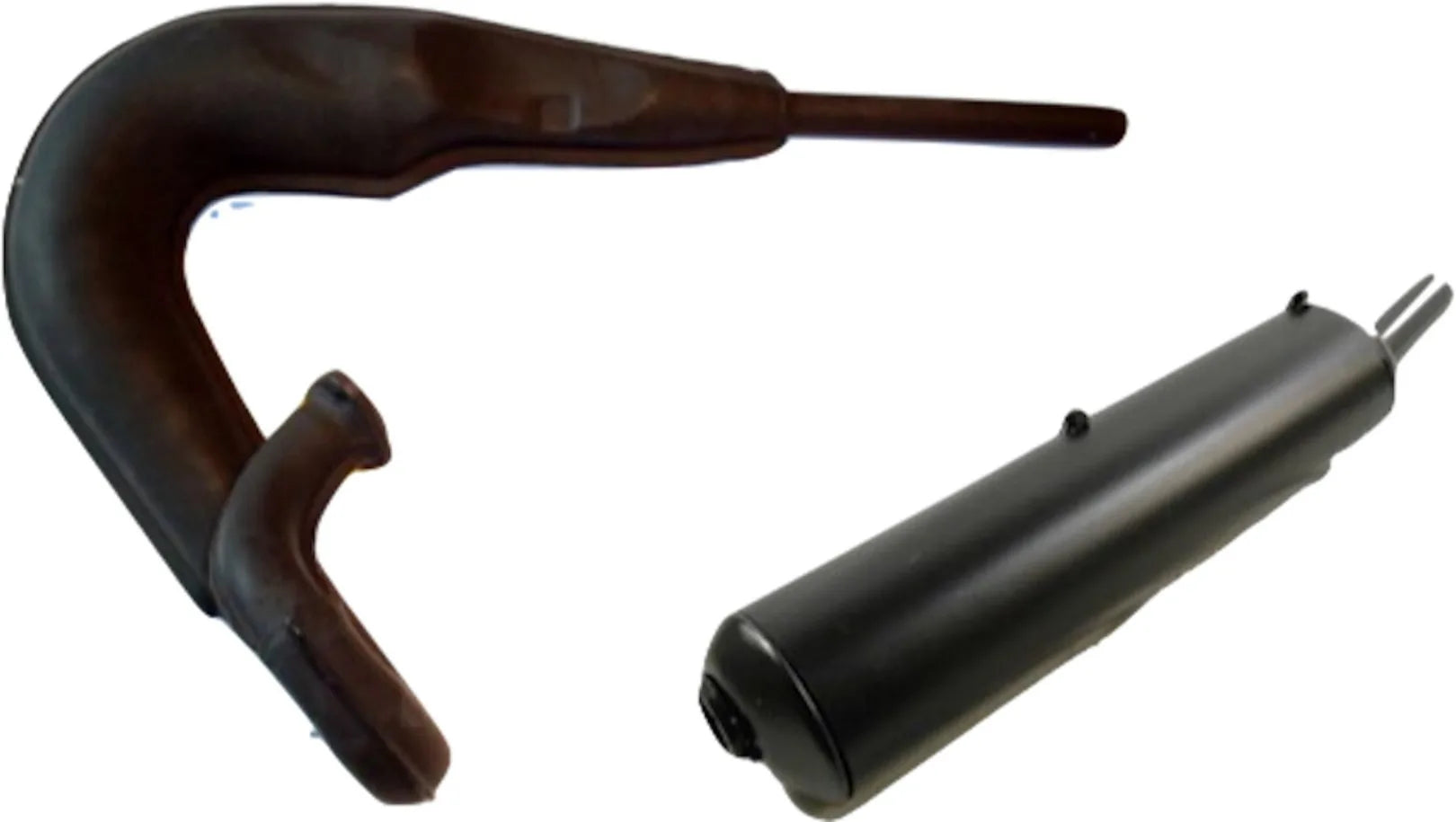 Complete Exhaust System Without Catalytic Converter And Without Sound Certification Enduro 2T Aluminium - Giannelli Compatible With Kawasaki Kmx 125 (1982-2001)