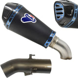 Exhaust Tip Without Sound Certification Relevance Titanium Heb Black Carbon Cap - Termignoni Compatible With Kawasaki Z 900 (2017-2020)