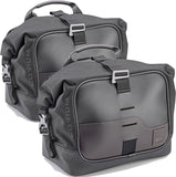 Corium Black Side Bags - 26 Lt Corium Nylon - Givi Compatible With Brixton Felsberg 125 (2023-2024)