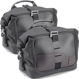 Corium Black Side Bags - 26 Lt Corium Nylon - Givi Compatible With Benelli Leoncino 800 (2022-2024)