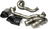 Complete Exhaust System Without Sound Certification Full Titanium Carbon Cap - Termignoni Compatible With Ducati Multistrada 1200 (2018-2020)