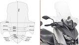 Transparent Wind-Screen - Givi Compatible With Yamaha X-Max 400 (2018-2021)