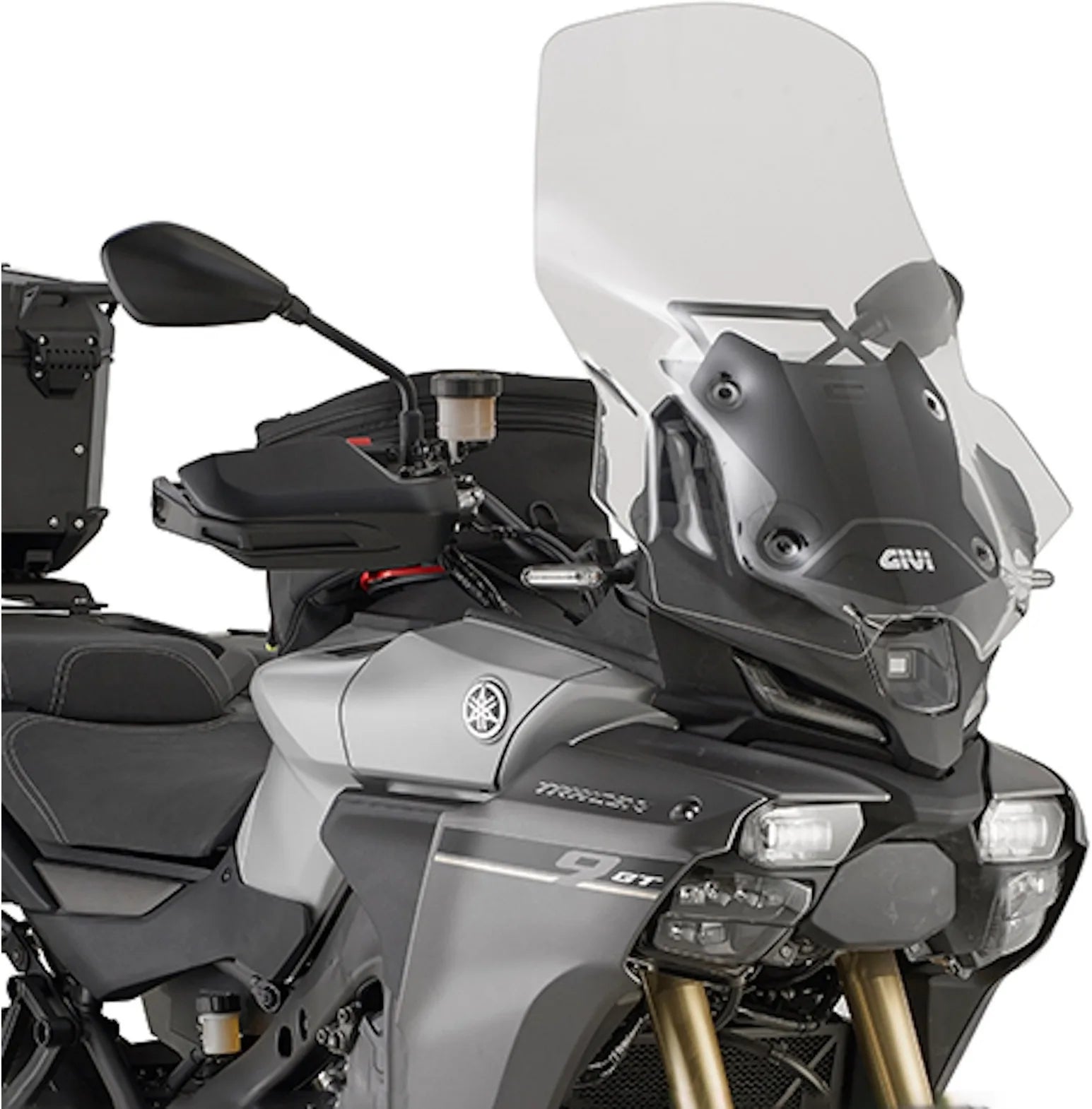 Transparent Wind-Screen - Givi Compatible With Yamaha Tracer 9 - Gt - Gt+ (2025)