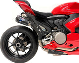 Complete Exhaust System Without Sound Certification Sbk Replica Full Titanium Black Carbon Cap - Termignoni Compatible With Ducati Panigale 950 V2 (2021-2023)