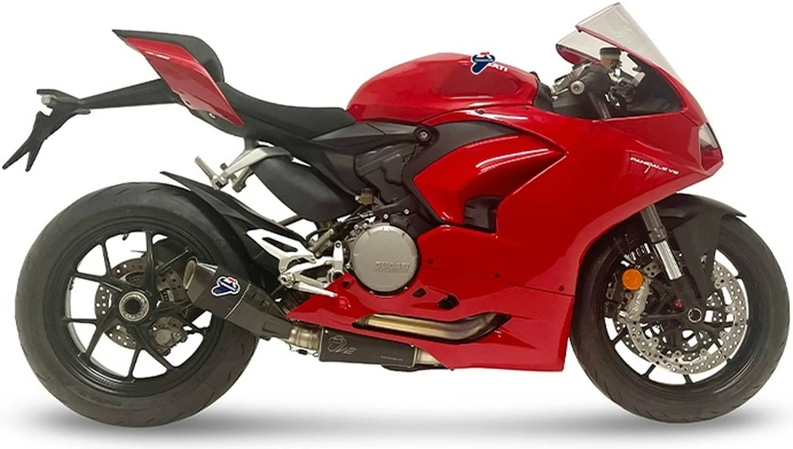 Exhaust Tip Without Sound Certification Titanium Carbon Cap - Termignoni Compatible With Ducati Streetfighter V2 (2021-2023)