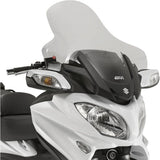 Transparent Wind-Screen - Givi Compatible With Suzuki An 650 Burgman - Executive (2013-2020)