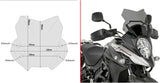 Smoked Wind-Scree - Givi Compatible With Suzuki Dl 650 V-Strom (2017-2024)