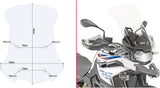 Transparent Wind-Screen - Givi Compatible With Bmw F 850 Gs (2018-2020)