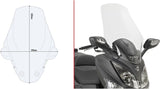 Transparent Wind-Screen - Givi Compatible With Sym Joymax 300 I (2012-2019)