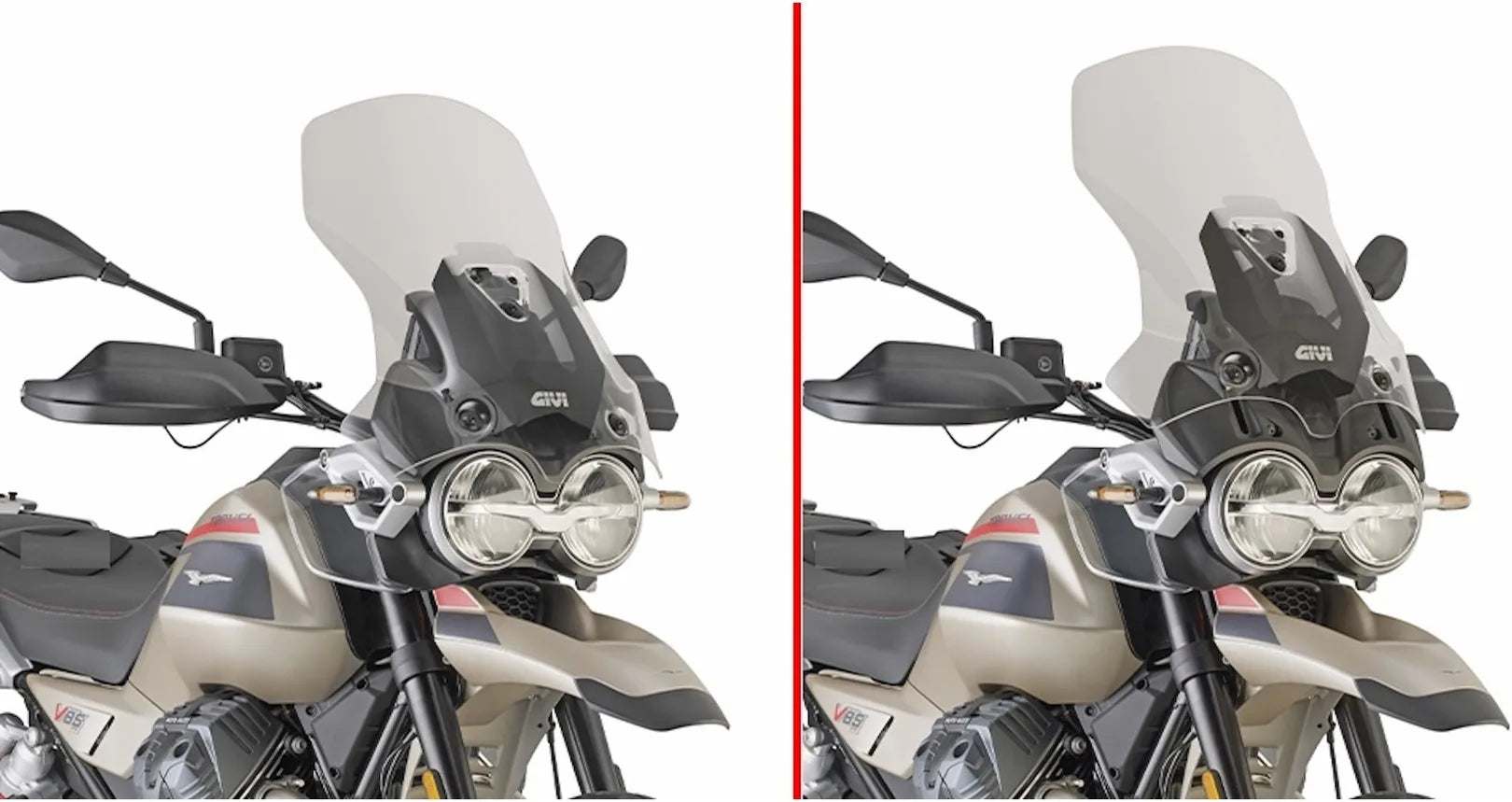Transparent Wind-Screen - Givi Compatible With Moto Guzzi V85 Tt (2024)