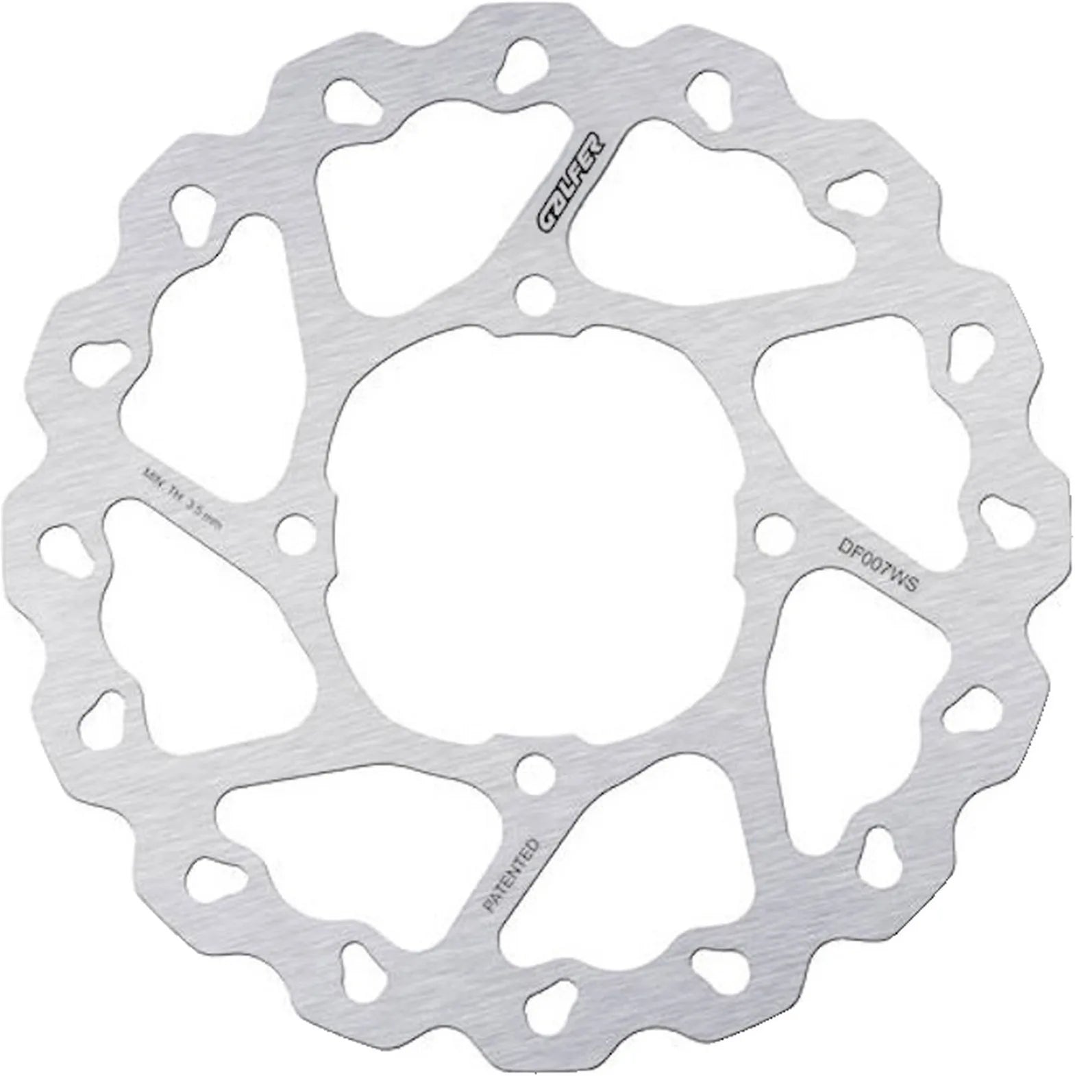 Rear Fixed Oversized Wave Brake Disc - Galfer Compatible With Cagiva Gran Canyon 900 (1999)