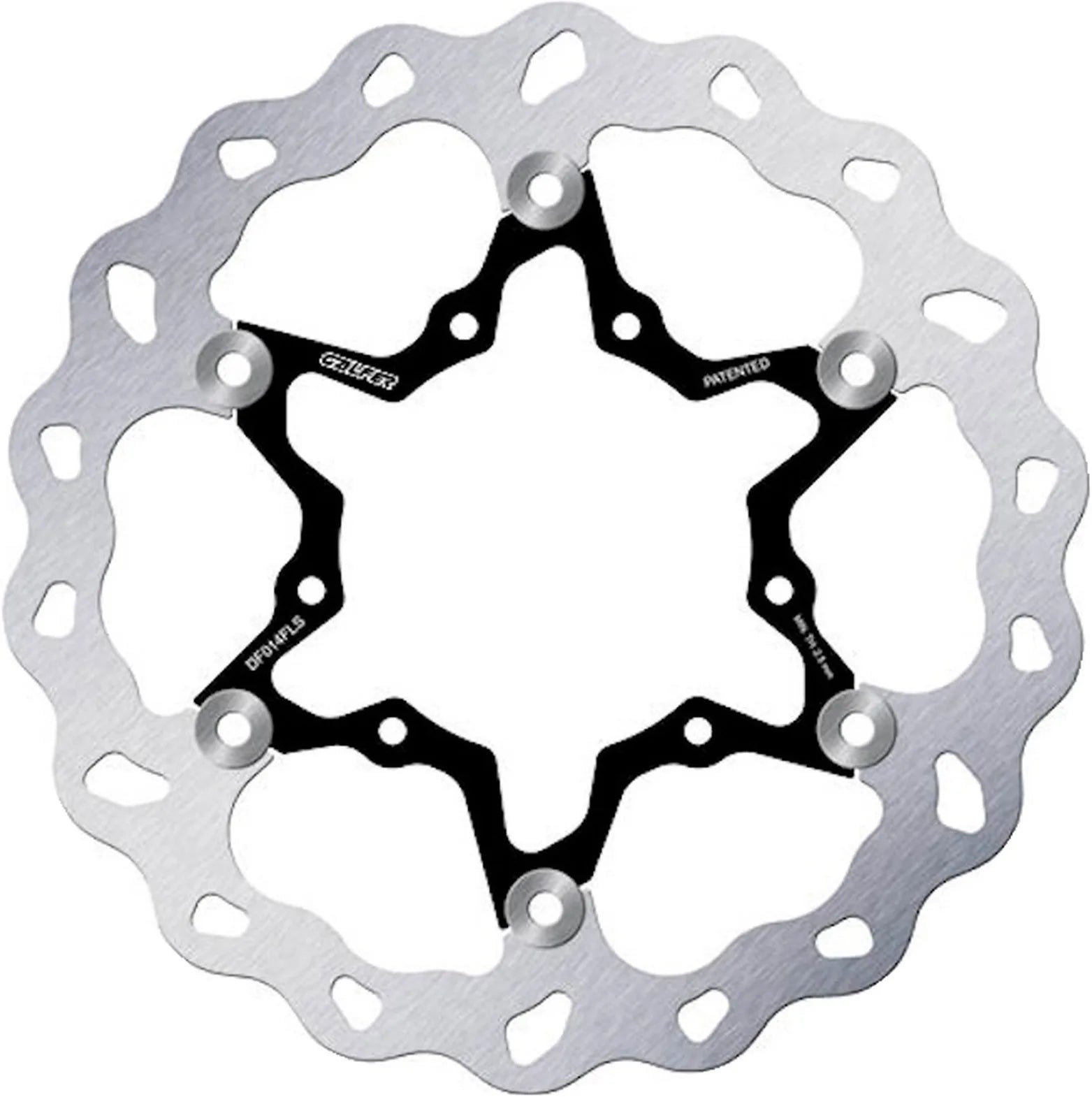 Front Floating Oversized Wave Brake Disc - Galfer Compatible With Hm Cre 450 F (2003)