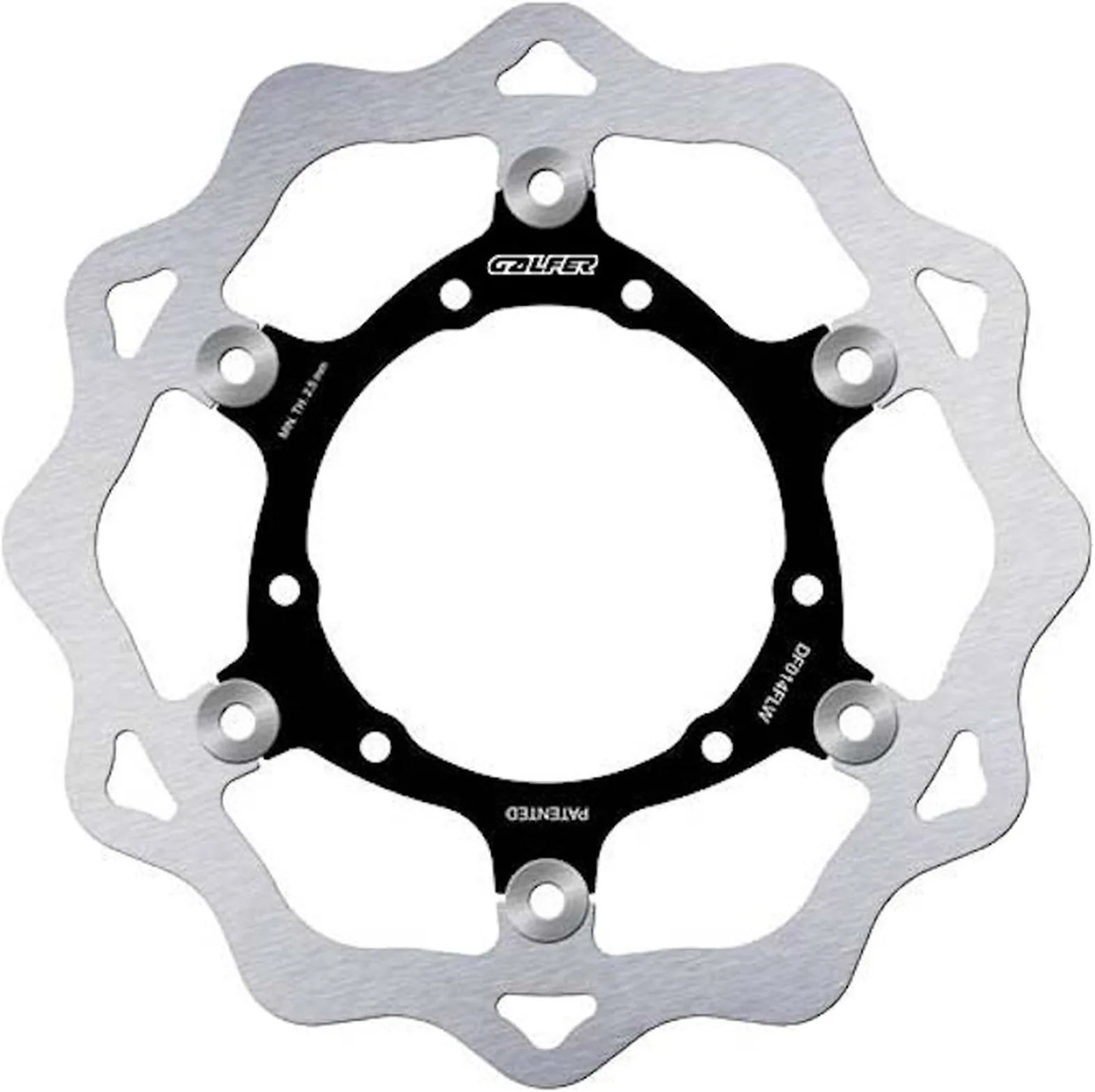 Front Floating Wave Brake Disc - Galfer Compatible With Hm Crm F 450 X (2009)