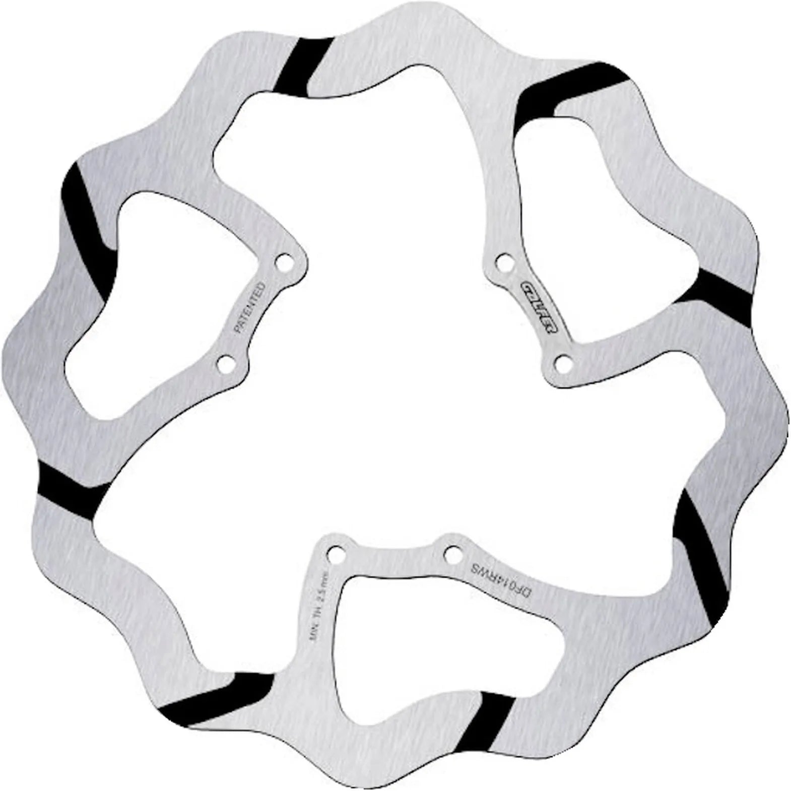 Front Fixed Oversized Grooved Wave Brake Disc - Galfer Compatible With Hm Cre 450 X (2009)
