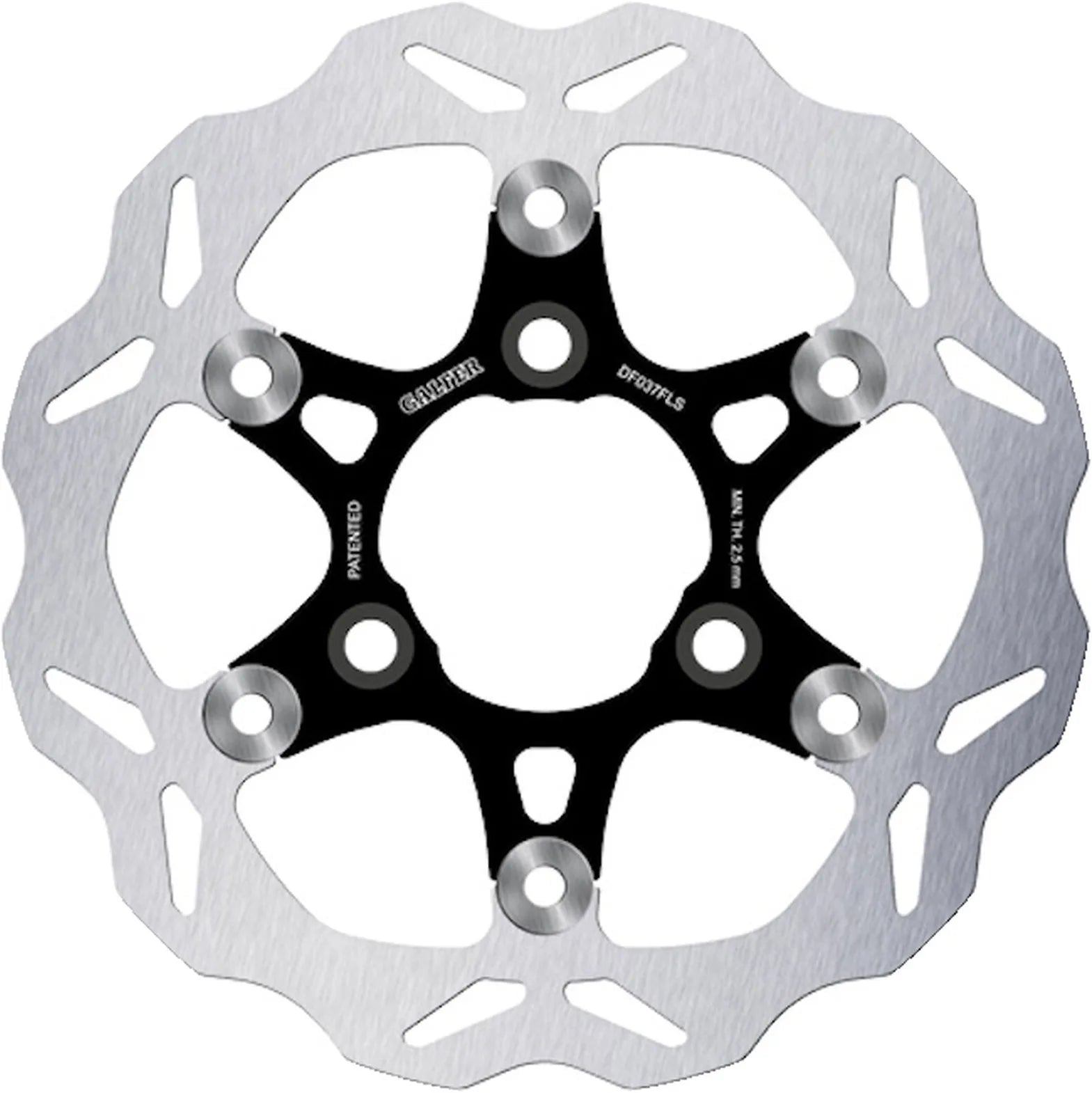 Front Floating Oversized Wave Brake Disc - Galfer Compatible With Pgo T-Rex 50 (1999)